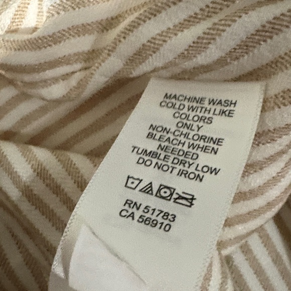 Striped Cream Pants by Maurice’s XL rayon/spandex nice pants good condition - Picture 5 of 8